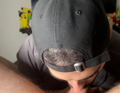 Cumshot in Mouth Sucking and Deepthoat My Friend Big Hard Dick