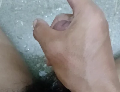 Asia Boy in Toilet