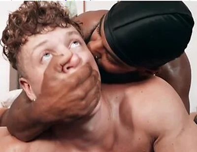 Bearded Stud Shadow Bites Felix Foxs Neck Before Putting Him On His Knees To Fuck His Face