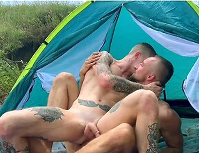 A Couple Of Hot Guys Have Wild Sex On A Public Beach, Causing Vacationers To React Aggressively - Katty West