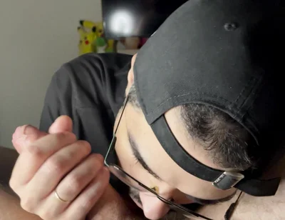 Getting Huge Cumshot in Mouth From My Friend Big Dick