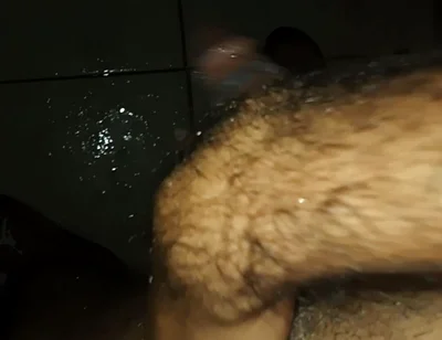 Small Fart Man's Cock in the Shower