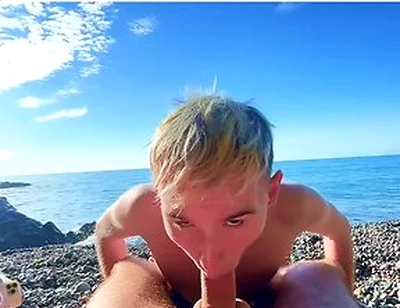 Young Guys Fucking On A Public Beach