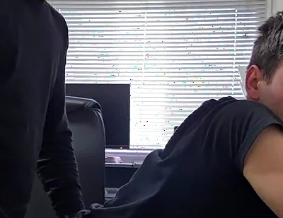 Fake Errand Leads to Deepthroat Then Deep and Hard Doggy Bareback Pounding After Jogging Pants Drop