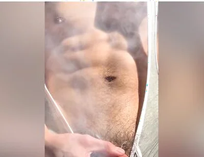 Japanese Student 18+ Wears Erotic Singlet And Jerk Off His Big Cock