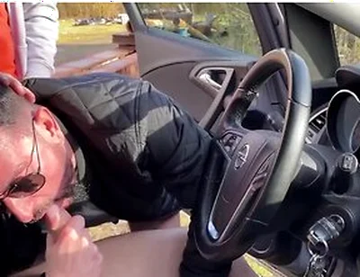 2 Slutty Guys Suck Me Dry In My Truck Rest Stop Blowjob