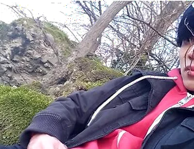 Gay Asian Twink Jon Arteen Wanks Outdoor Winter Risky, Ruined Orgasm, Big Cumshot Cleans Sperm Thigh