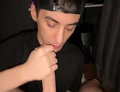 Pov Dick Sucking On Cum On Face
