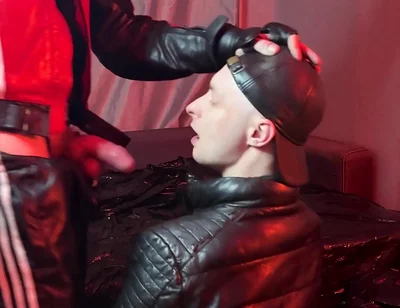 Scally Chav Guys Have Fun in Leather Sport Gear
