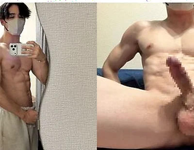 Light-skinned Muscular Man Masturbating