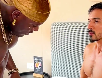 Big Booty Black Ass Gets Fucked Hard by Huge Columbian Dick