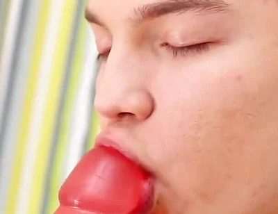 Big Rubber Dick Dildo for the Horny Teen Twink Boy