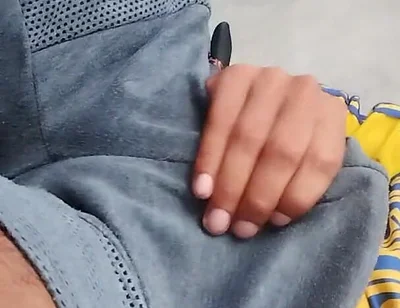 Man Gets Hot and Masturbates Under His Clothes