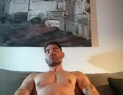 Playing with My Cock Using Both Hads