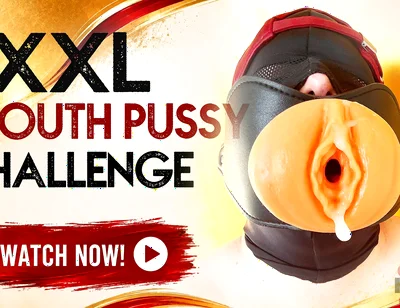 A Really Big Xxl Cock Penetrates Through the Mouth Gag Into My Mouth Pussy