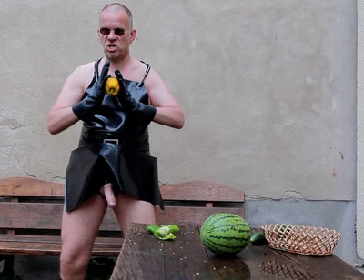 The Horny Rubber Gardener - Crushing Vegetables & Boot Care
