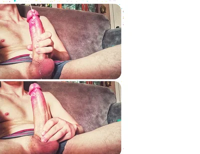 Virgin Guy Touches His Huge Cock for the First Time (beautiful Cum)