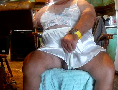 Mark Fletcher Watching a JOI Vid Cumming Wearing More Lingerie