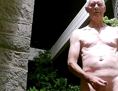 Stripping and Wanking at My Front Door