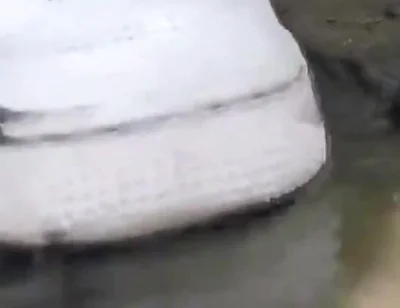 Jon Arteen Plays in the Mud with His New Sneakers Nike Air Force One Af1 Sockless. Boy Foot Fetish Gay Porn Video