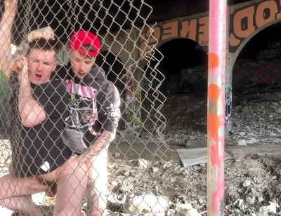 Cruising Tatted Fxggot Fuck Kian Fuk at the Tracks