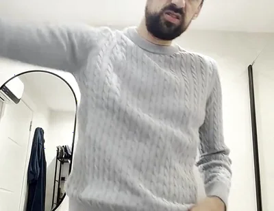 Hot Mature Stepdaddy Jerking off and Showing Ass