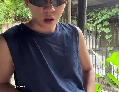 Naked Boy Outdoor Masturbation