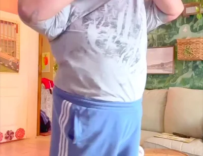 Erotic Naked Fat Man Belly Bear Dancing