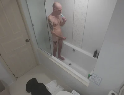 Secret Shower Cam Caught Me Touching Myself