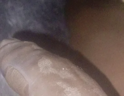Cum Flowing off This Huge Black Allover the Follow