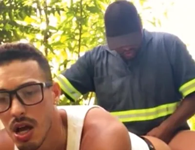 Workers Eating Colleague's Ass and Cumming in His Mouth