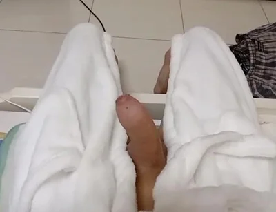 White Towel Covering Only Half