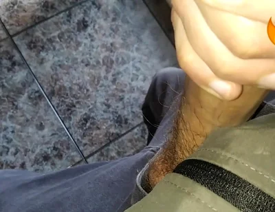 Juicy Big Fat Cock Gets Salivated and Masturbated at My Straight Friend's House (big Cumshot)!