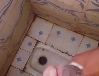 Masturbating Monster Cock in the Bathroom