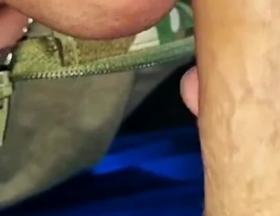 I Seduced a Military Man to Suck My Dick, We Hid in the Forest and Fed Each Other Sperm.