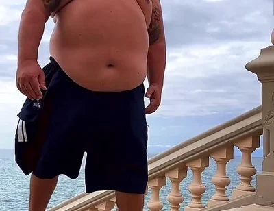 Naked Chubby Dancing Bear up Close Hands Free Orgasm