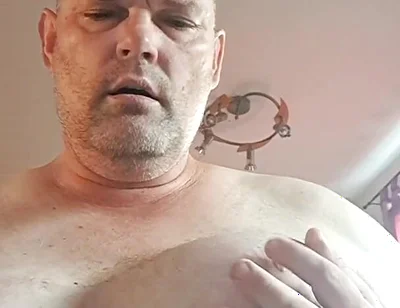 The Slut Just Can't Keep Her Hands off Her Tits