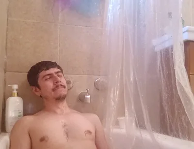 Handsome Man Explodes Thick Cum in the Bathtube