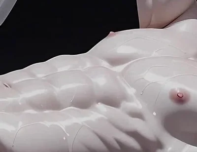 Albino Twink Oiled Chest Caress Leading to Gentle Cock Play