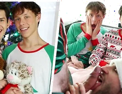 Dakota And Danny Stay On The Couch On Christmas Eve Expecting To See Santa &their Gifts Tonight With Nicholas Ryder, Danny Shine And Dakota Lovell