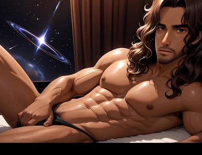 Handsome Indian Man Rubbing Leaking Slit in Slow Lazy Circles