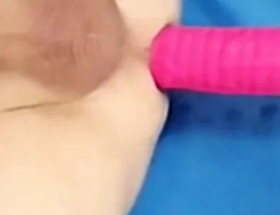 Big Cock Old Man Gets Dildo Fucked on the Fucking Machine