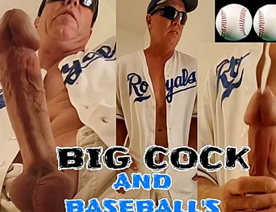 Big Cock Baseball Home Run Cumshot