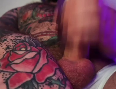 Tattooed Dom Sweaty Cumshot Alpha Video POV
