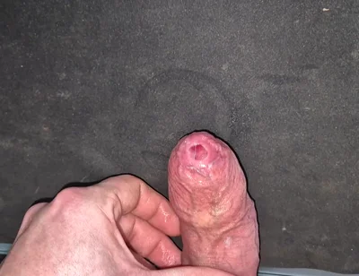 Tight Phimosis Close-up. Slow Wet Stroking, Cock Head, and Intense Handjob