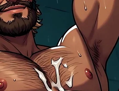 Handsome Hairy Men Erotic Art