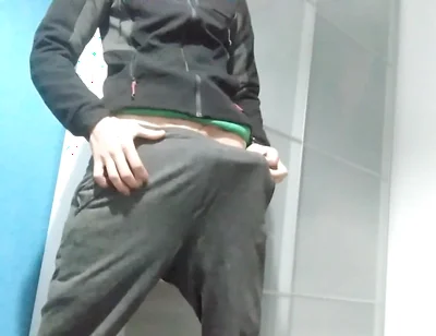 I Show You My Hard Banana Inside My Pants and I Masturbate in My Friend's Bedroom