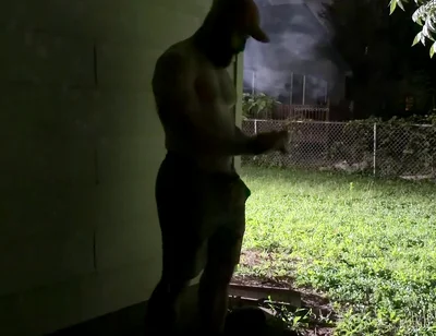 Backyard Cigar, Cum and Piss