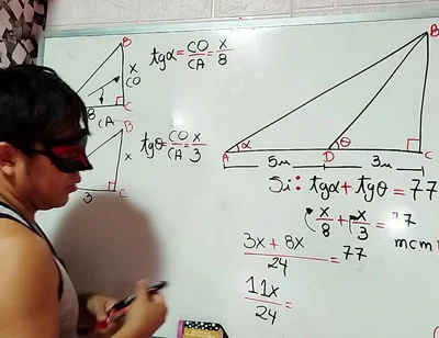 27 Trigonometry Calculate the Height and Area of the Triangle - Sexual Mathematics - Azaghal Soul