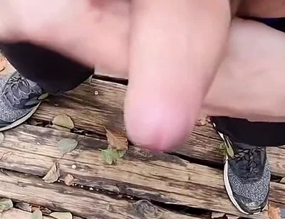 Getting Fuck in Cruising Area and Swallow Stranger Cum